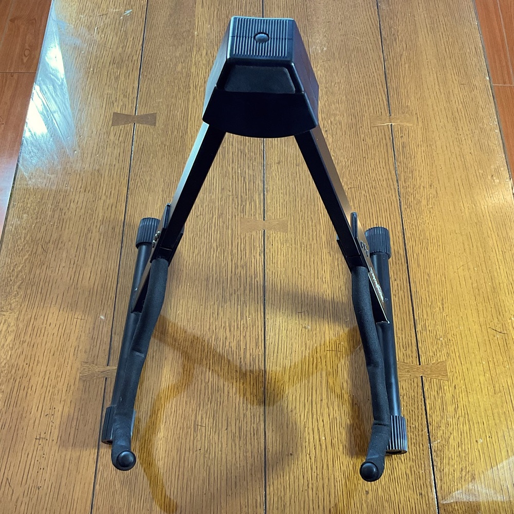 NEW l Amazon Adjustable Guitar Folding Stand w/ Non-Slip Rubber and Soft Arms